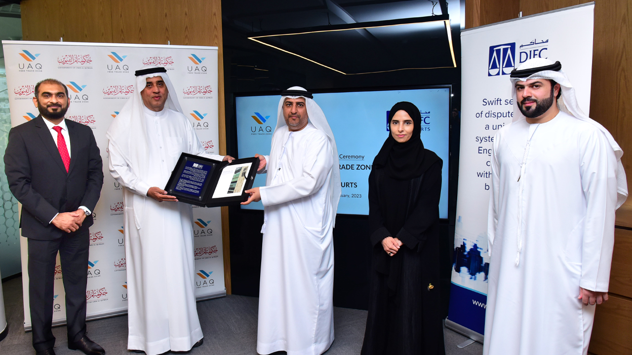 UAQ Free Trade Zone signs MoU with the DIFC Courts